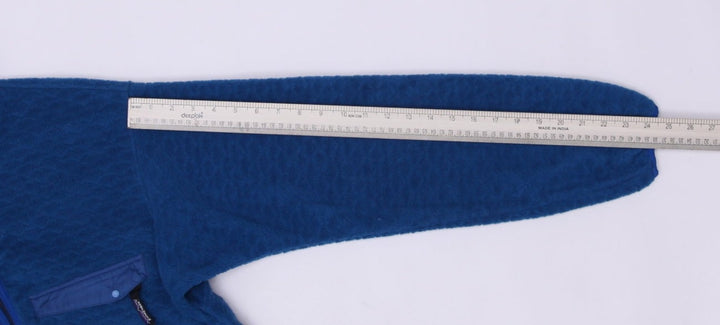 Vintage Patagonia Fleece Jacket Blue 1/4 Zip Made In USA Size M | Migration_Fleece - View 6 | Fashion Rerun