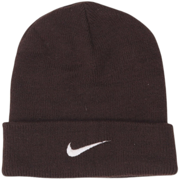 Mens Embroidered Nike Logo Knitted Cuff Beanie