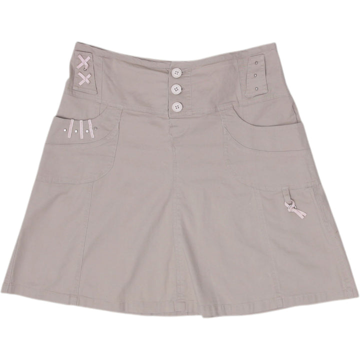 Y2K Ladies Benissimo Embellished Denim Mini Skirt Size 32