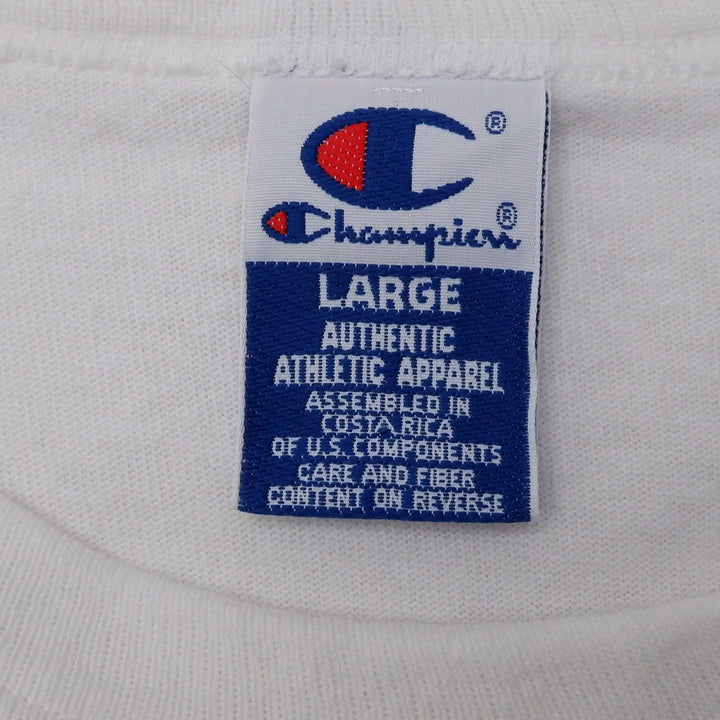 Vintage Champion Penn Crew T-Shirt White Graphic