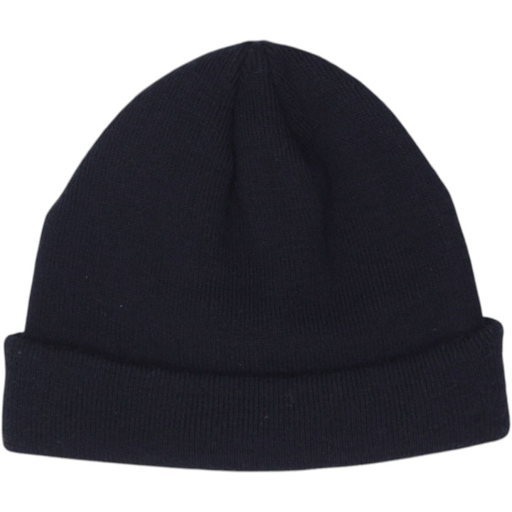 Mens Embroidered Nike Logo Black Knitted Beanie