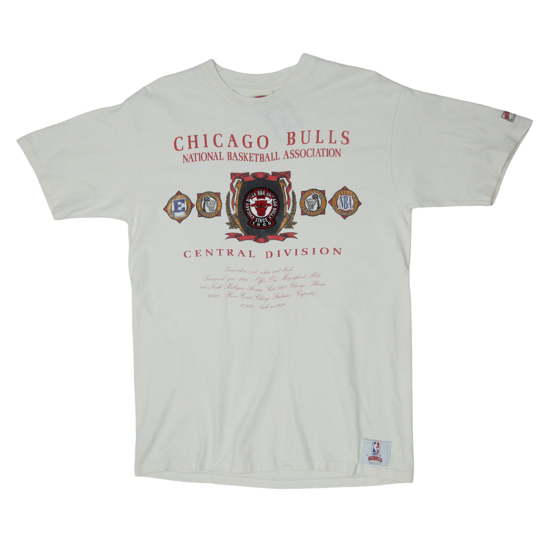Shop Vintage Chicago Bulls NBA T-Shirt S.Stitch Made In USA Nutmeg