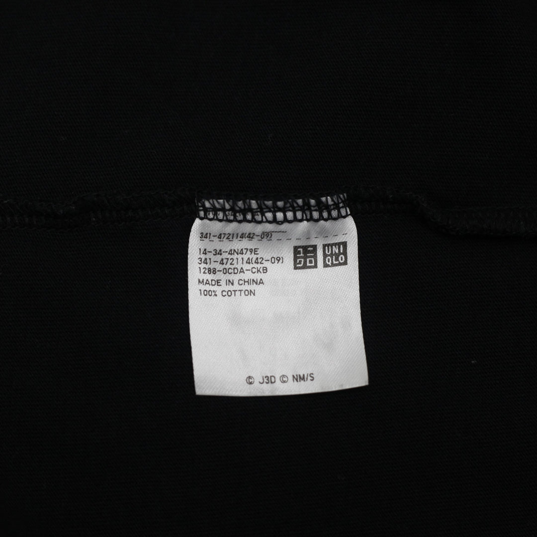 Mens Uniqlo x Kaiju No. 8 UT Anime Graphic T-Shirt Black Size XL