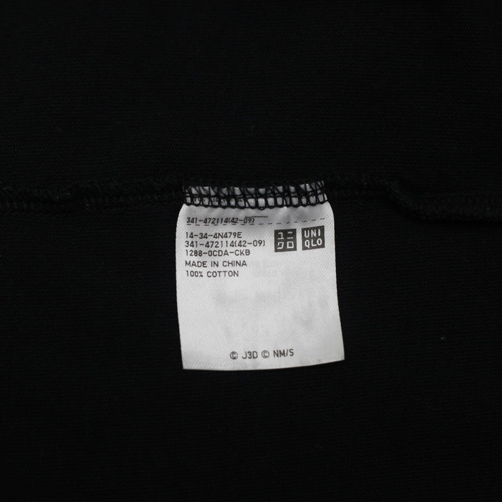 Mens Uniqlo x Kaiju No. 8 UT Anime Graphic T-Shirt Black Size XL