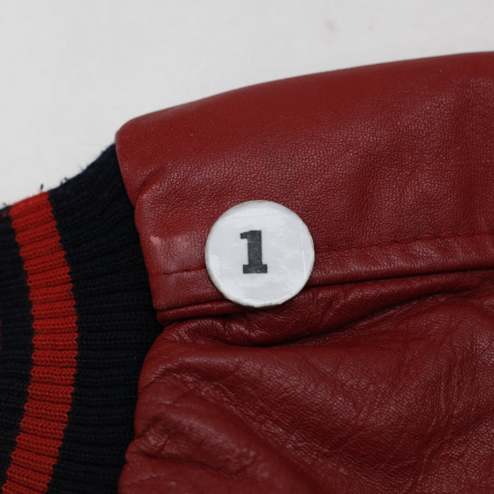 Vintage 00s Ajax Knights Minor Hockey Leather Wool Varsity Jacket Size L | Migration_Jackets - View 13 | Fashion Rerun