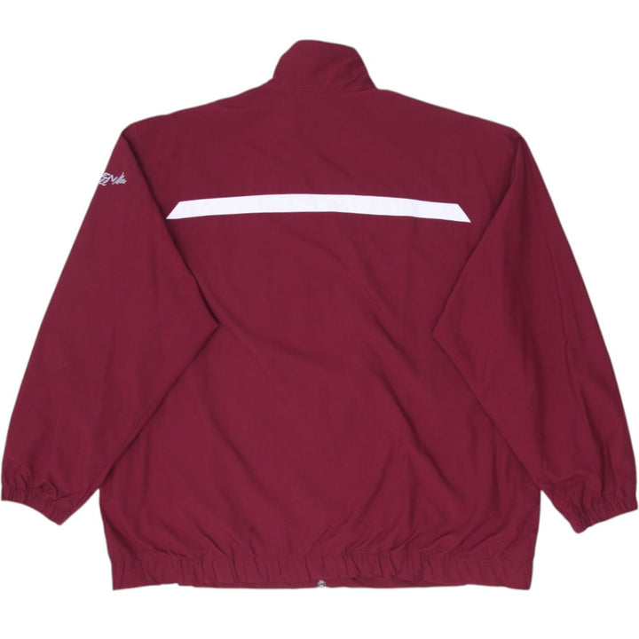 Mens Nike Track Jacket Maroon Full Zip Lightweight Sportswear Size L