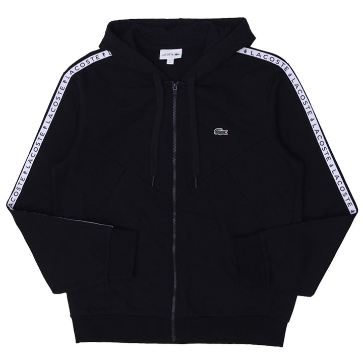 Mens Lacoste Black Full Zip Hoodie