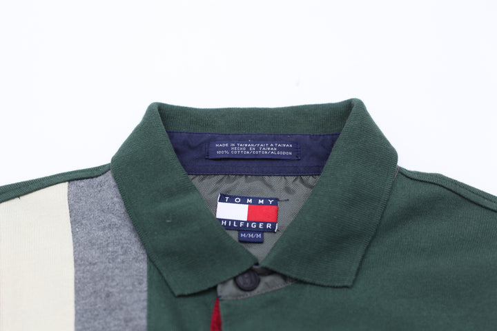 Vintage Tommy Outdoors Hilfiger Long Sleeve Rugby Shirt | Migration_T-Shirts UAENAT40 - Back View | Fashion Rerun