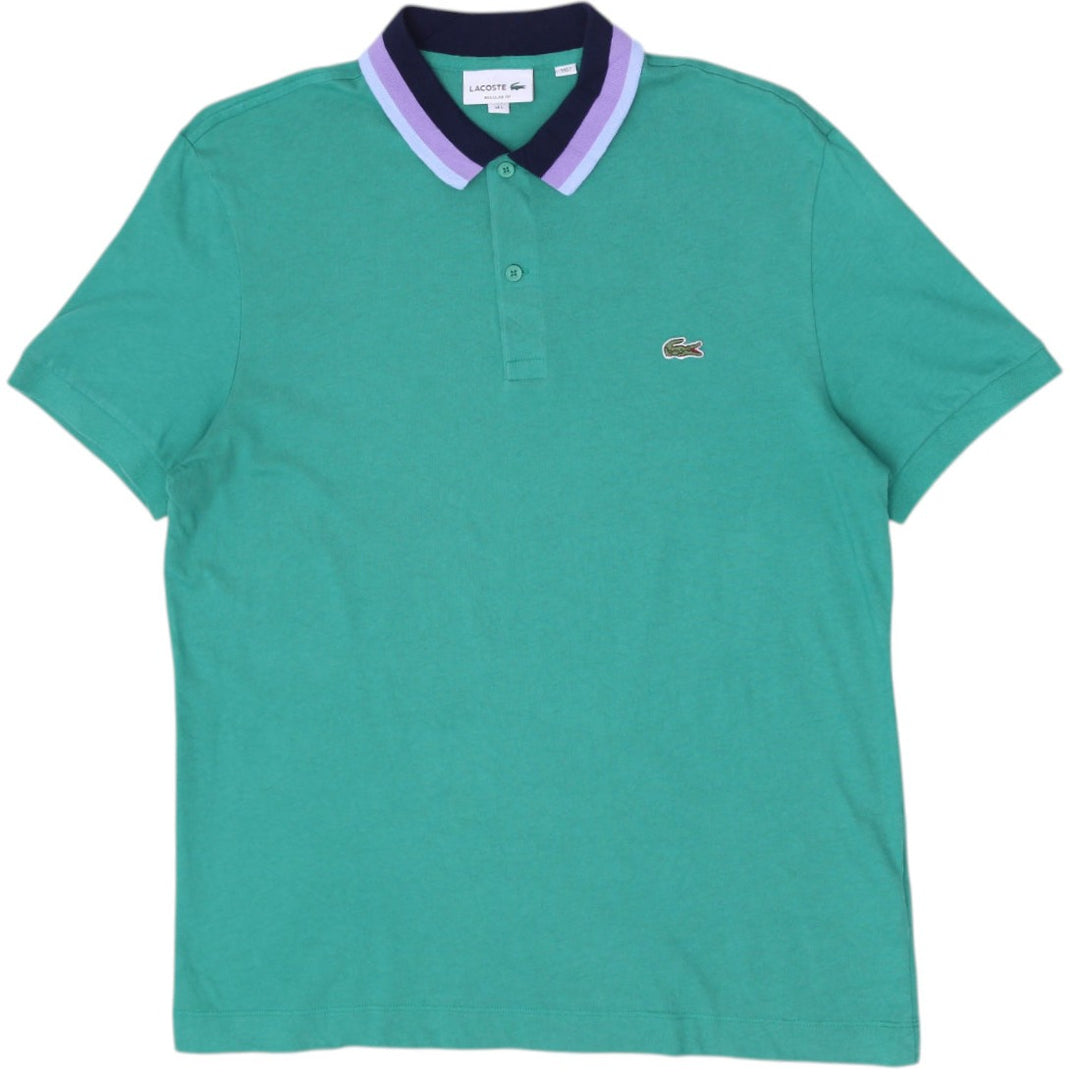 Mens Lacoste Regular Fit Tipped Collar Short Sleeve Polo T-Shirt Size L