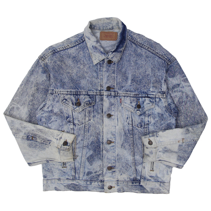 Vintage Levi's Stonewashed Denim Trucker Jacket Size Medium Made In USA - Fashion Rerun Vintage Migration_Jacket