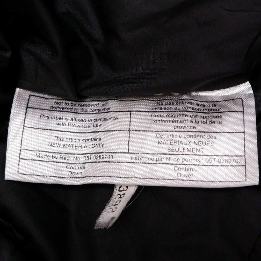 Ladies The North Face Puffer 700 Fill Black Zip Jacket