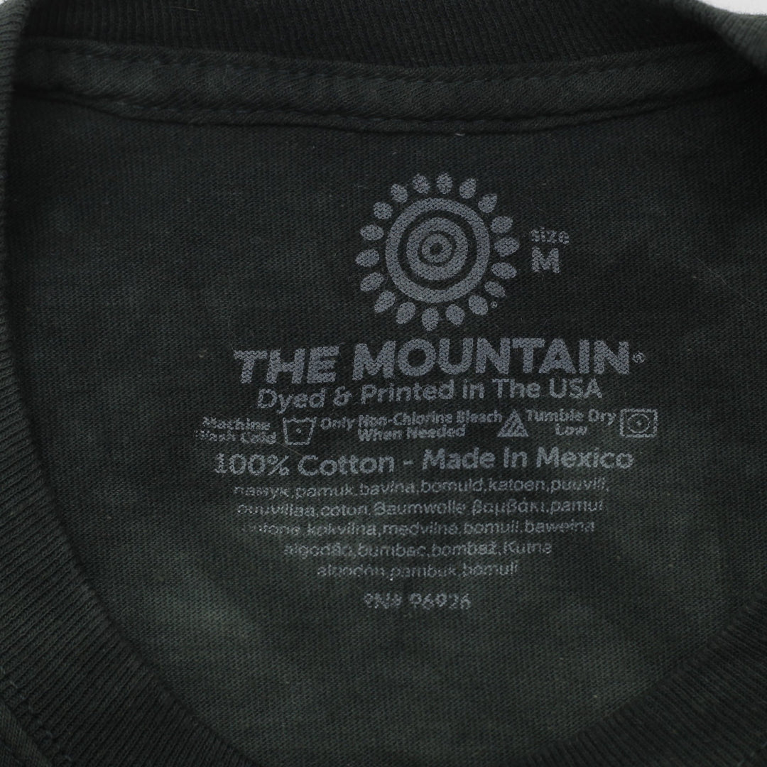 Mens The Mountain "The Reader" Cat Tarot Tie-Dye T-Shirt Size M