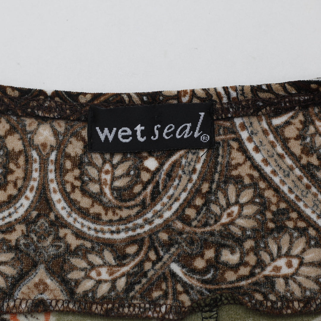 Y2K Ladies Wet Seal Handkerchief Hem Cami Top USA Made Size L