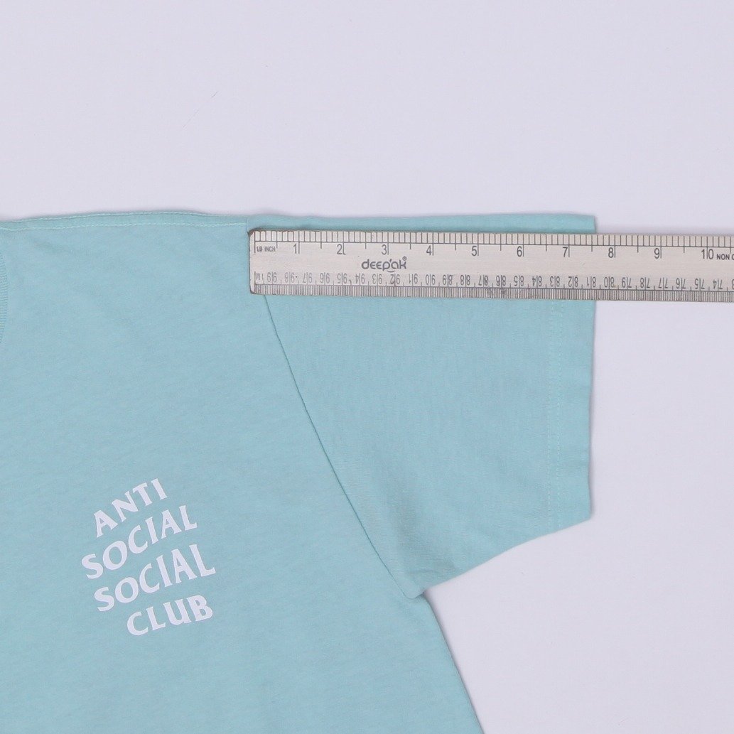 Mens ASSC x Neighborhood Turbo Made In USA Mint Green T-Shirt Size M