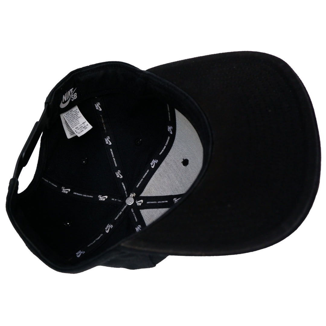 Mens Embroidered Nike SB Icon Snapback Black Cap