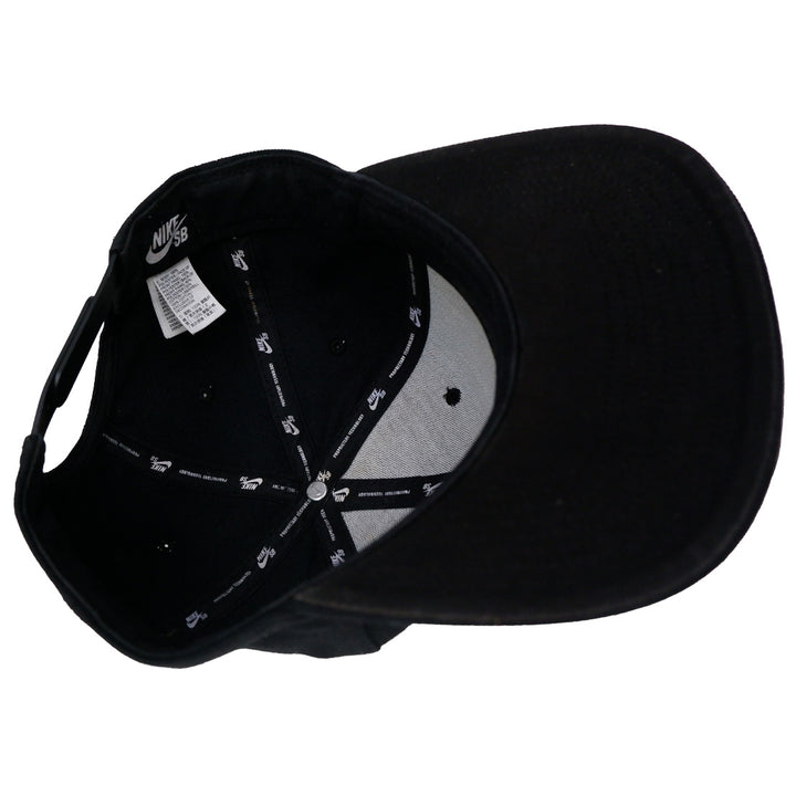 Mens Embroidered Nike SB Icon Snapback Black Cap