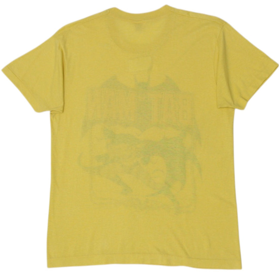Vintage Screen Stars Batman T-Shirt Yellow Graphic 1988 DC Comics Made In USA XL Single Stitch