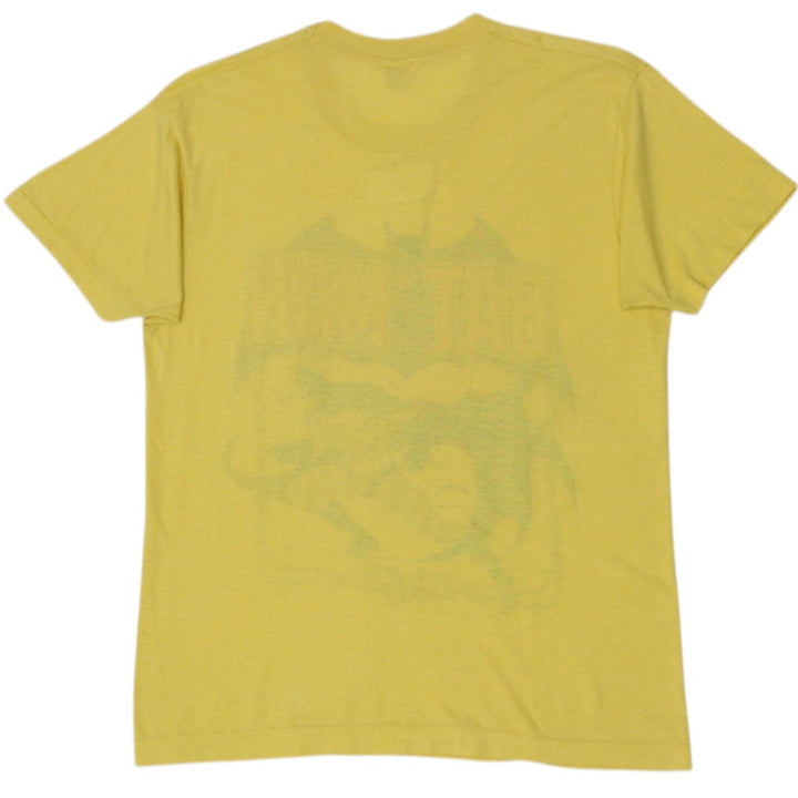Vintage Screen Stars Batman T-Shirt Yellow Graphic 1988 DC Comics Made In USA XL Single Stitch