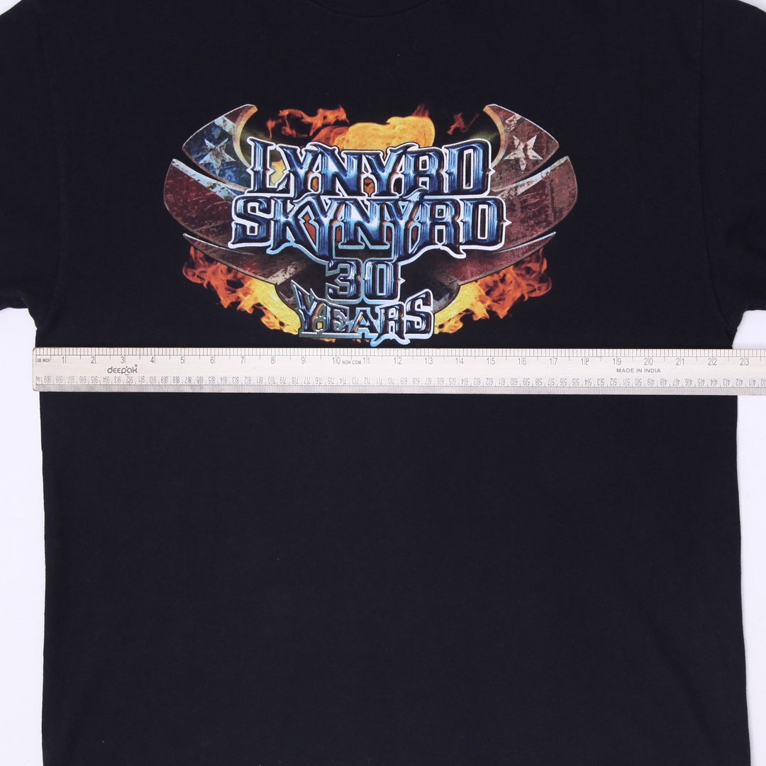 Vintage 2003 Lynyrd Skynyrd Chopper Motorcycle Band Concert Tour T-Shirt Black Size XL