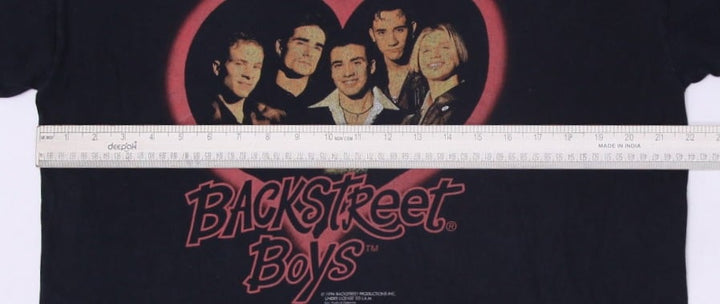 Vintage 1996 Backstreet Boys We'll Never Break Your Heart T-Shirt Black Graphic | Migration_T-Shirts - View 6 | Fashion Rerun