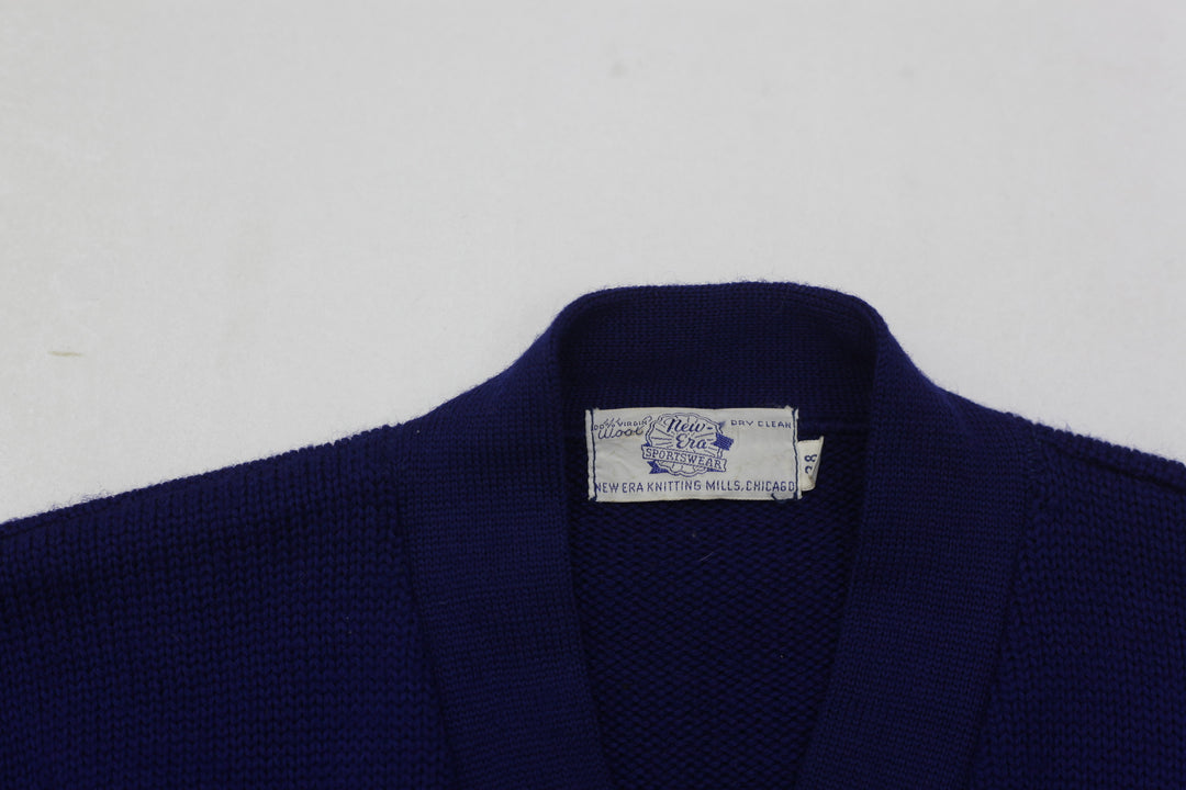 Antique Vintage Varsity Letterman Sweater - Blue & Yellow “T”