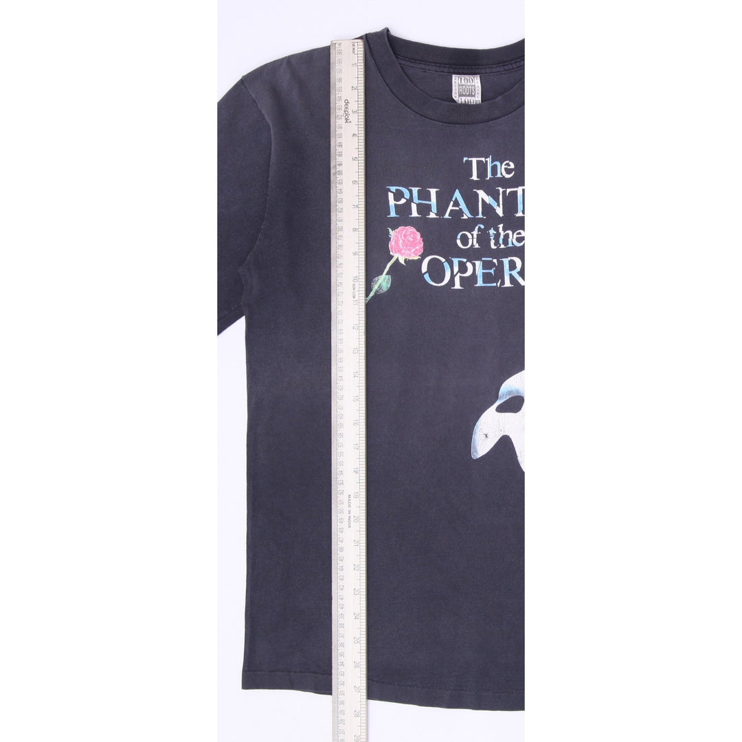 Vintage 90s The Phantom of the Opera Rose Mask Band T-Shirt Made in USA Size L