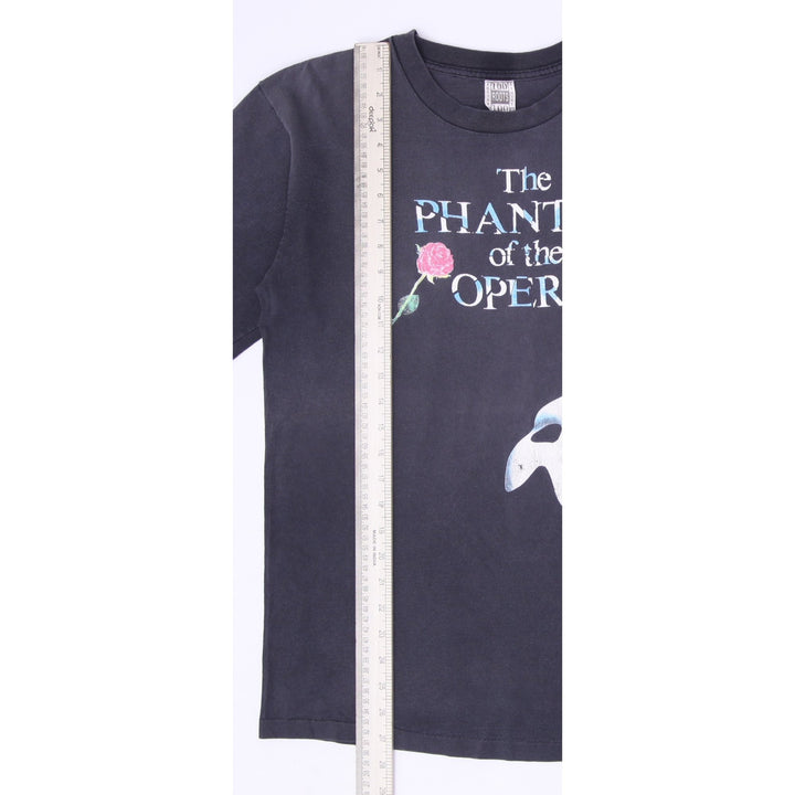 Vintage 90s The Phantom of the Opera Rose Mask Band T-Shirt Made in USA Size L