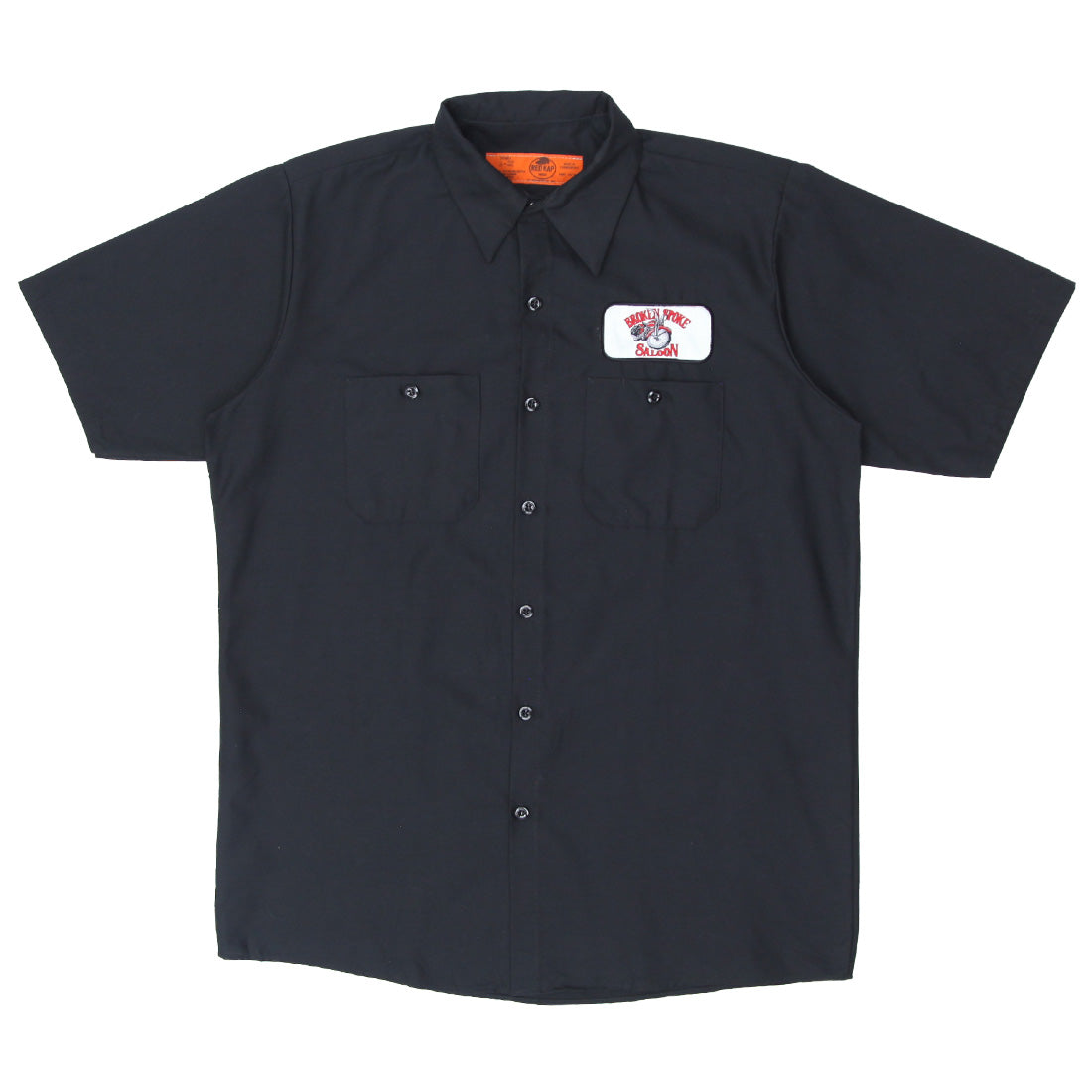Shop Mens Red Cap Broken Spoke Saloon Black Shirt | Fashion Rerun