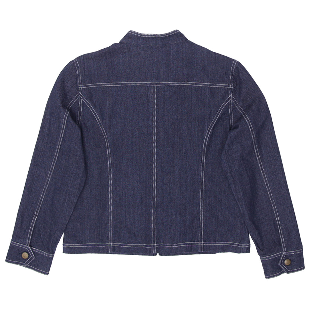 Y2K Ladies Jessica Petite Zipper Denim Jacket