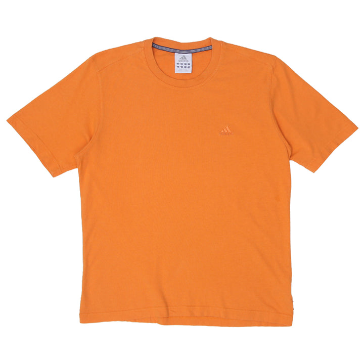 Mens Adidas Orange Crewneck T-Shirt - Fashion Rerun Vintage Migration_T-Shirt