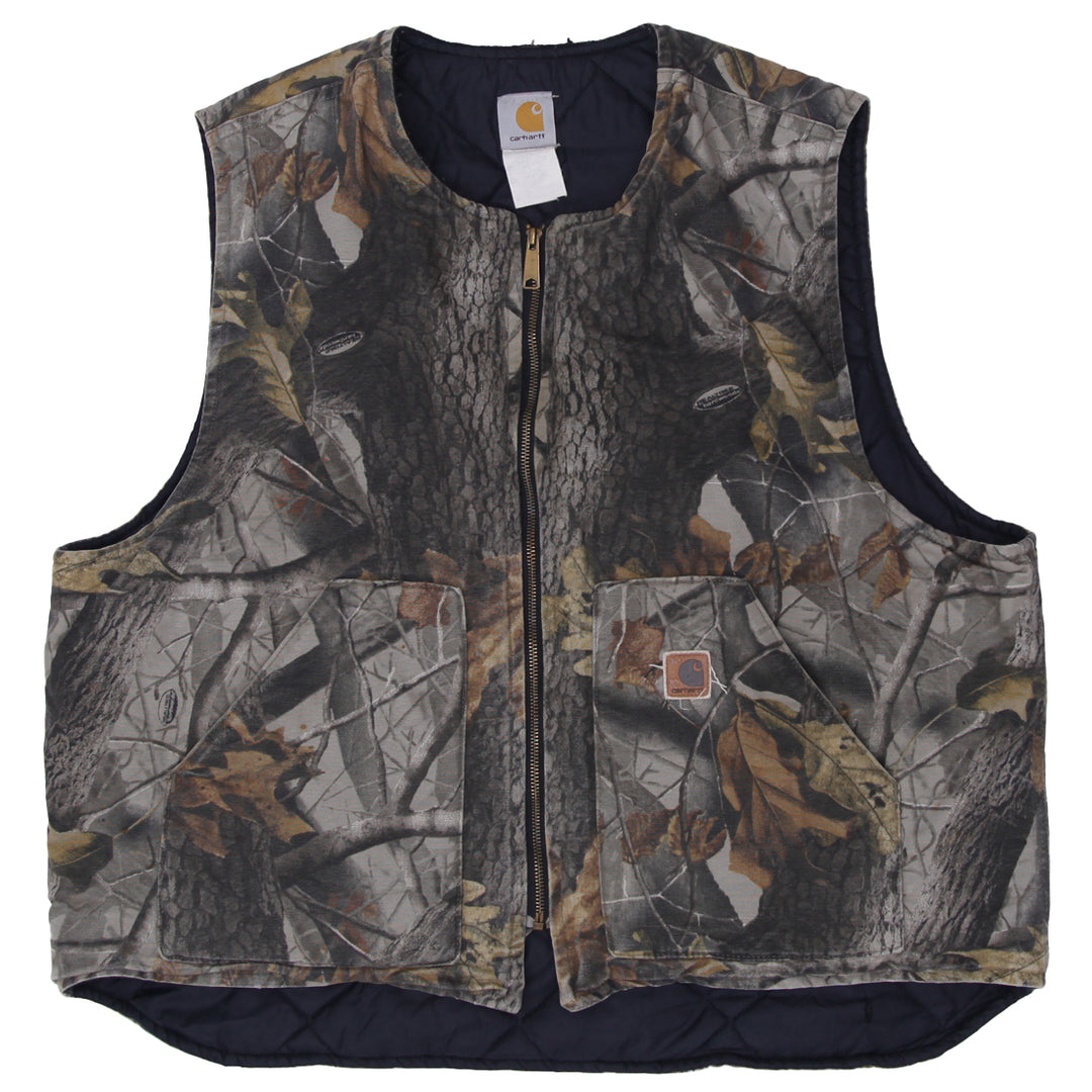 Shop Mens Carhartt Realtree Quilted Lined Vest Fashion Rerun