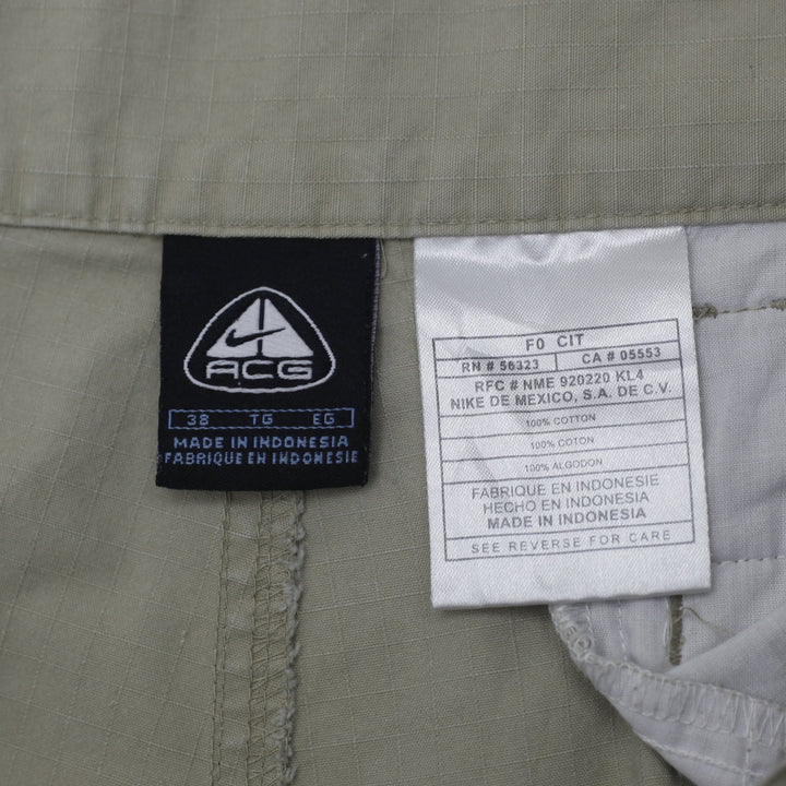 Mens ACG Cargo Beige Ripstop Outdoor Hiking Shorts F0 CIT | Migration_Shorts - Back View | Fashion Rerun
