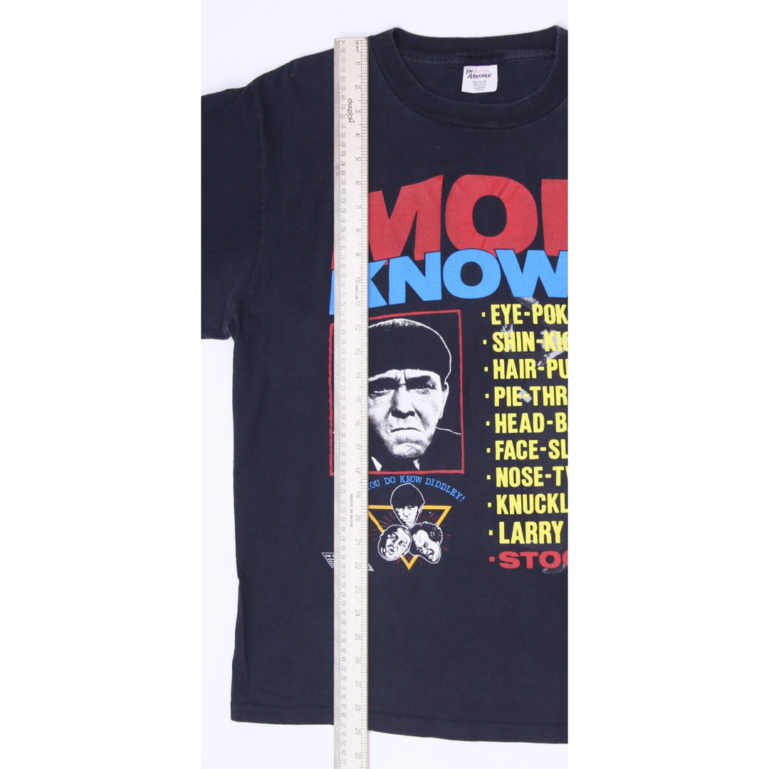Vintage 1990 Moe Knows The Three Stooges T-Shirt Size XL