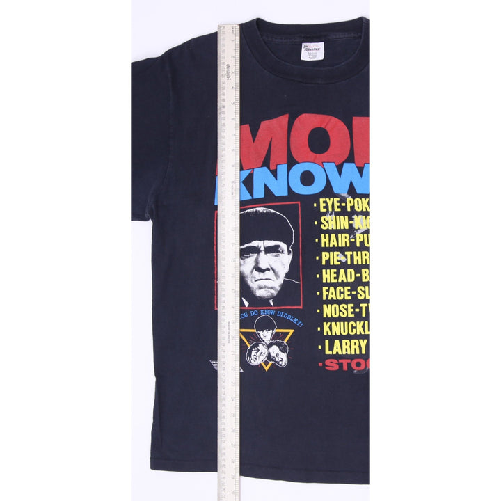 Vintage 1990 Moe Knows The Three Stooges T-Shirt Size XL