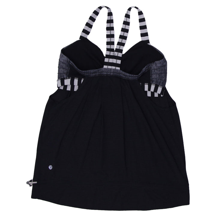 Ladies Lululemon Rest Less Layered Sports Top With Built In Bra