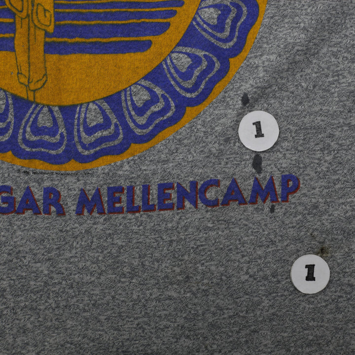 Vintage 80s John Cougar Mellencamp Raglan Shirt 1986 Scarecrow Tour Concert Band Made In USA XL | Migration_T | Fashion Rerun