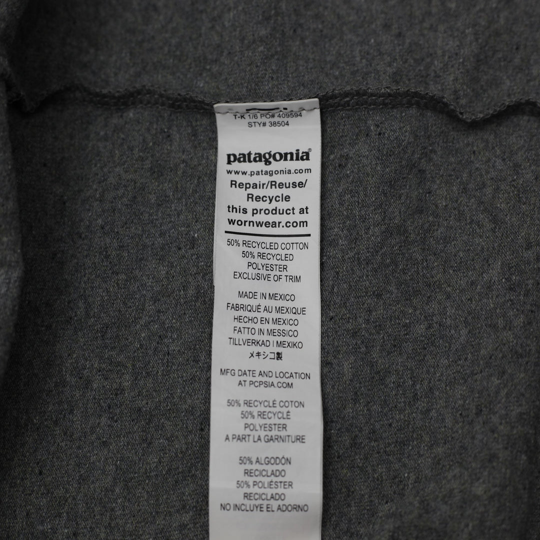 Mens Patagonia P-6 Logo Responsibili-Tee Gravel Heather Grey T-Shirt Size L