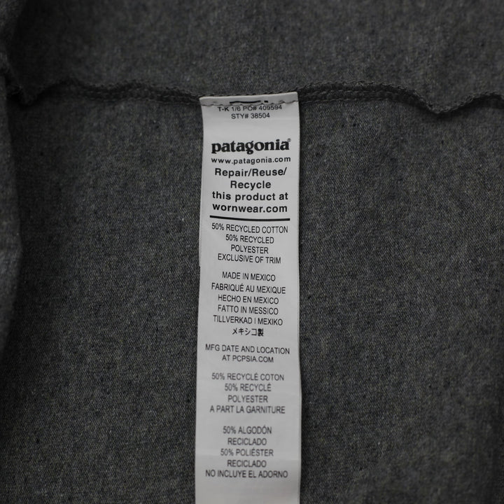 Mens Patagonia P-6 Logo Responsibili-Tee Gravel Heather Grey T-Shirt Size L