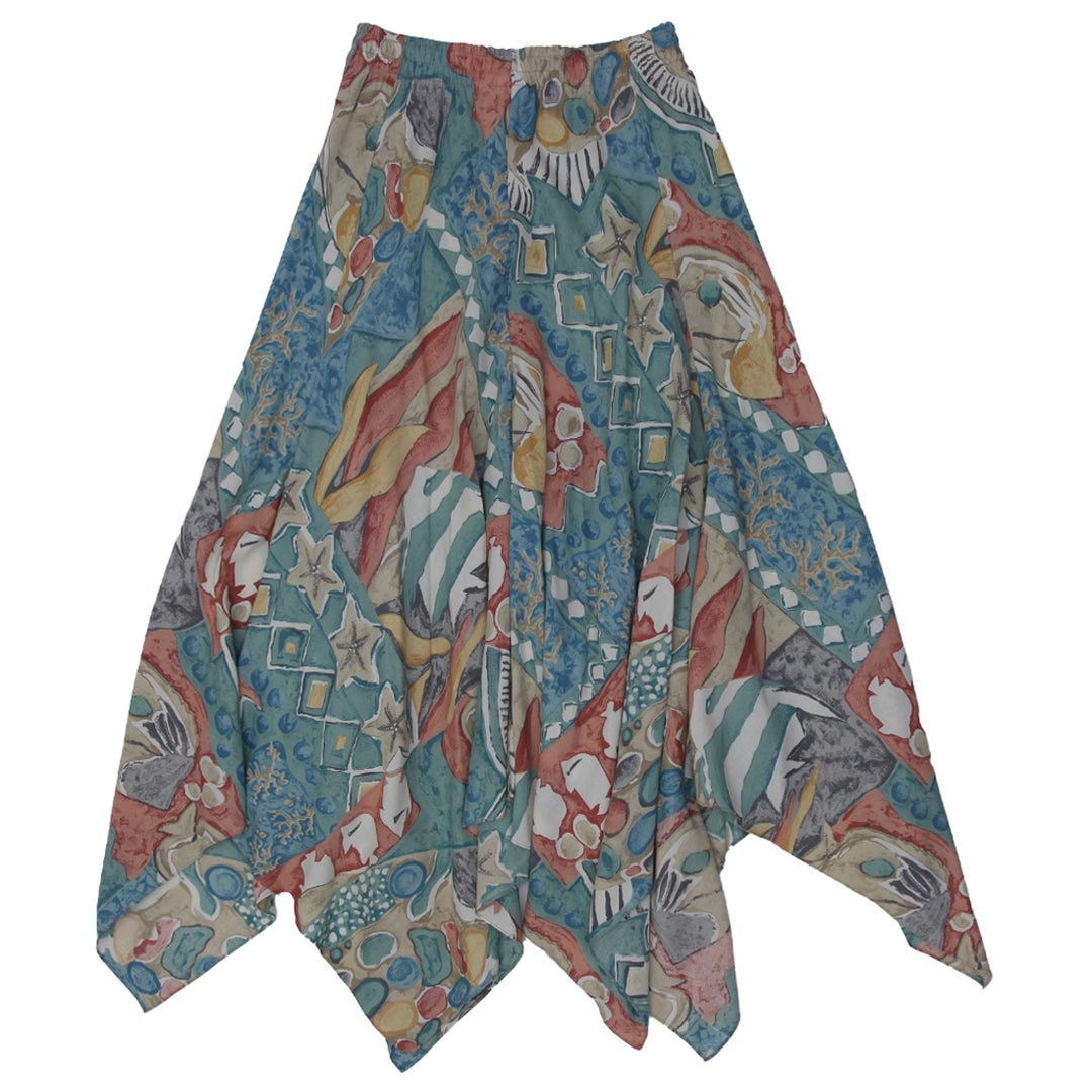 Y2K Ladies Sea Suns Hanky Multi Color Skirt - Fashion Rerun Vintage Migration_Skirt