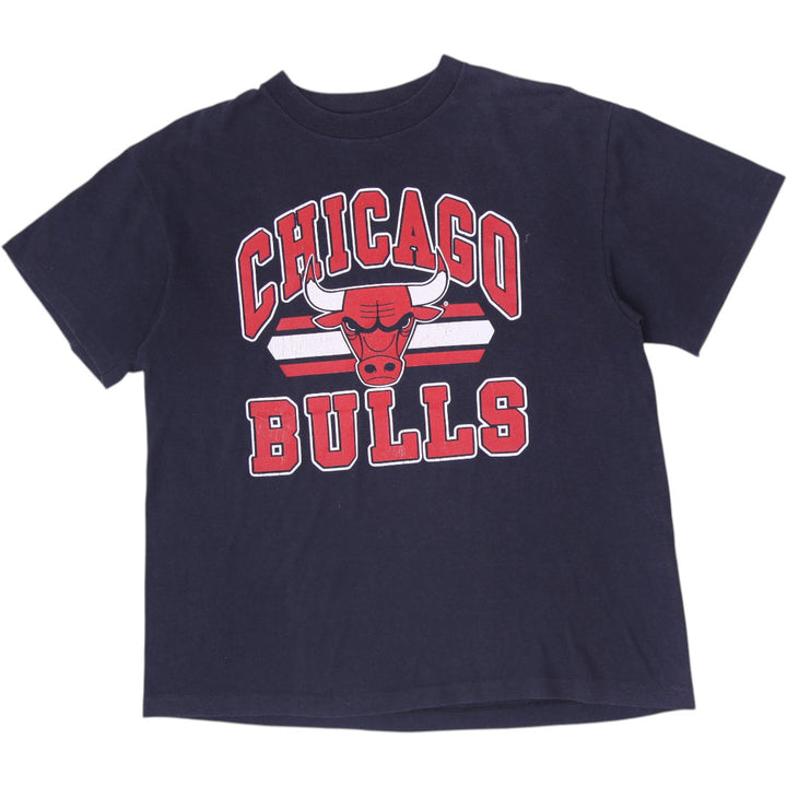 Vintage 80s 90s Trench Chicago Bulls T-Shirt Made in USA Single Stitch Size L