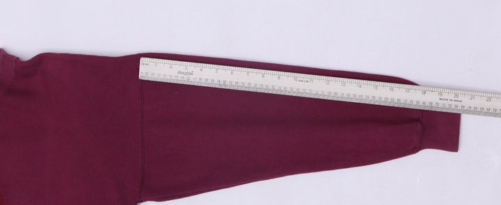 Vintage Mens Ralph Lauren Chaps Sweatshirt Maroon Embroidered Crest