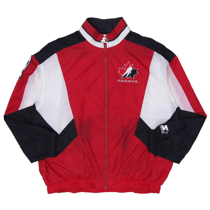 Vintage 90's Starter Team Canada Hockey Windbreaker Jacket -XL - Fashion Rerun Vintage Migration_Jacket