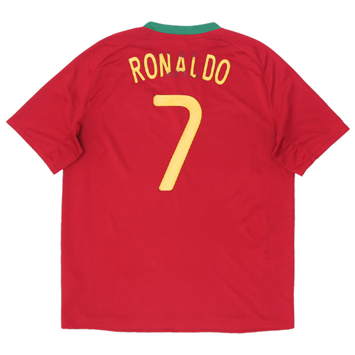 Mens Nike Portugal Nike 2008-2010 Euro Football Home Jersey #7 Ronaldo