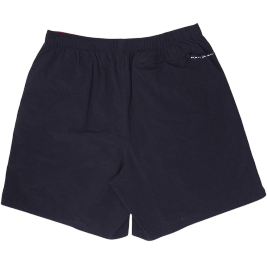 Mens Polo Sport Black Nylon Swim Trunks Shorts Size M