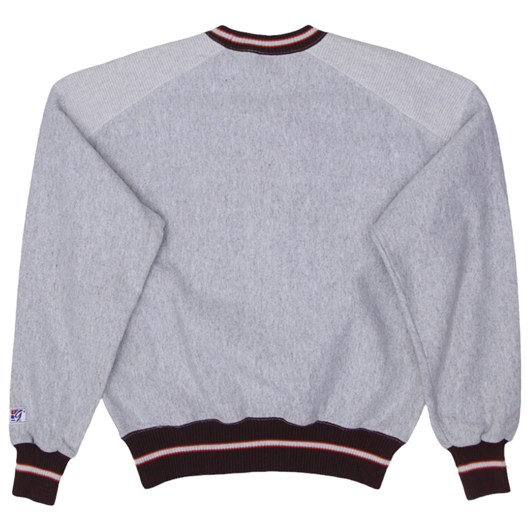 Vintage The Game Cleveland Browns Embroidered Sweatshirt Made In USA L - Fashion Rerun Vintage Migration_Sweaters