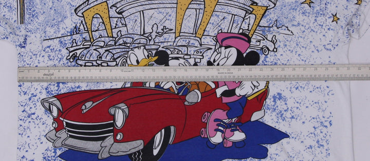 Vintage 90s Disney Mickey Mouse Shirt All Over Print Minnie’s Drive In AOP | Migration_T-Shirts - View 10 | Fashion Rerun