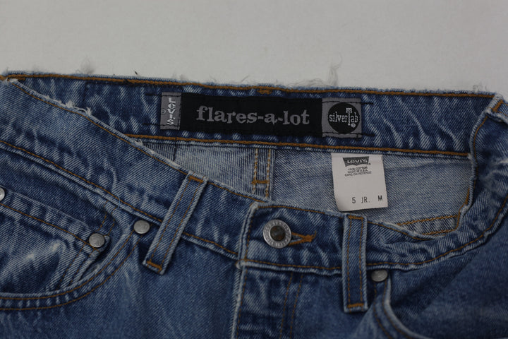 Vintage Ladies Levis Flares A Lot Silver Tab Flared Jeans