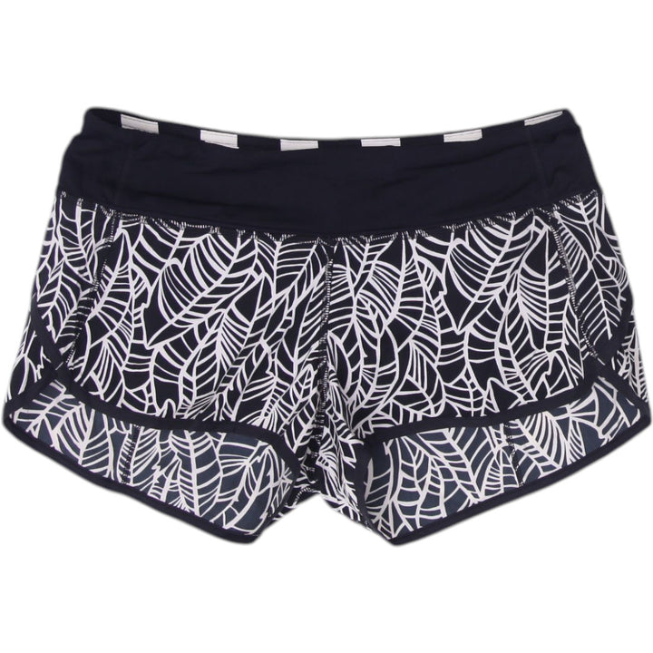 Lululemon Athletica Leaf Pattern Quick Dry Shorts Size 6 | Migration_Shorts | Fashion Rerun