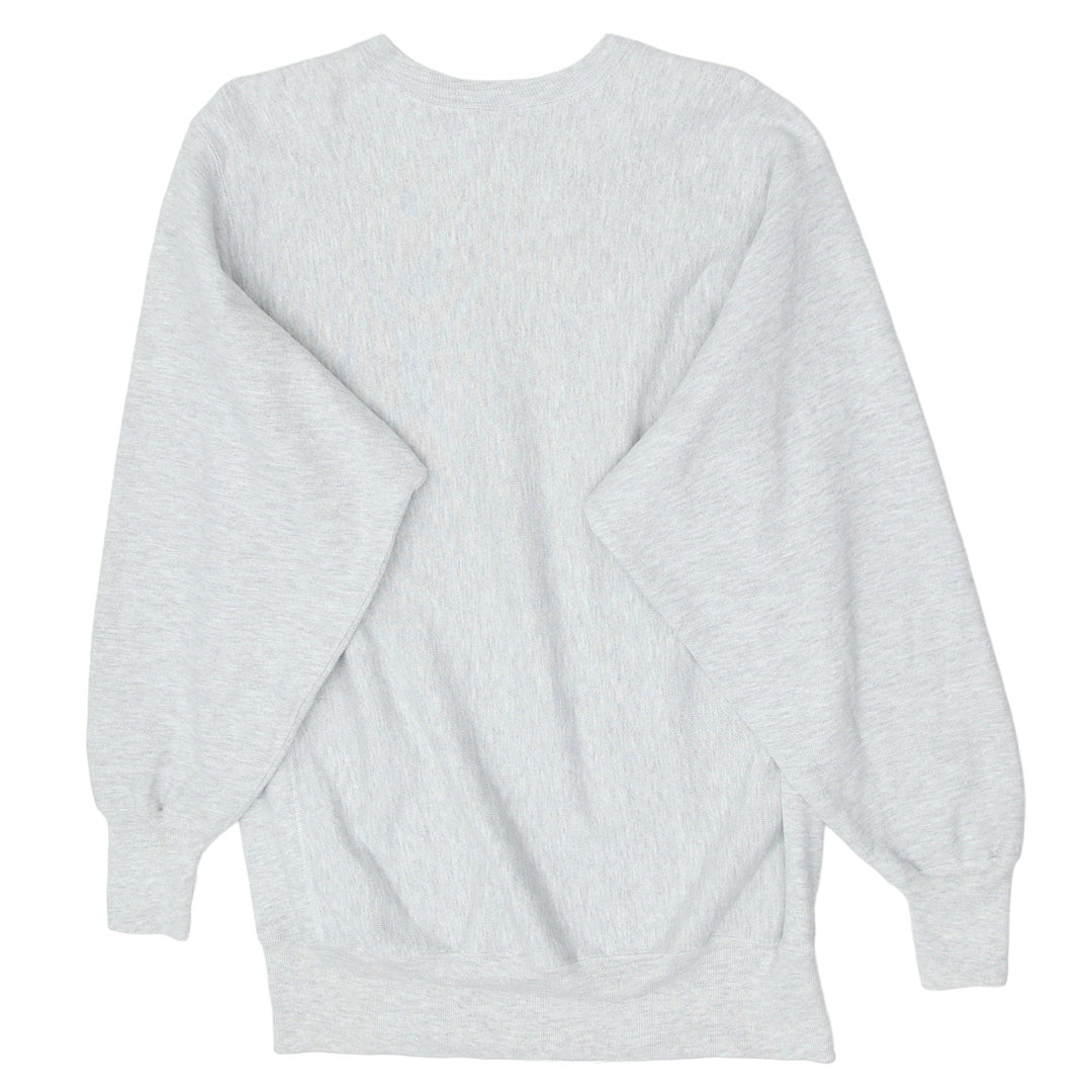 Vintage Champion Reverse Weave Embroidered Gray Sweatshirt