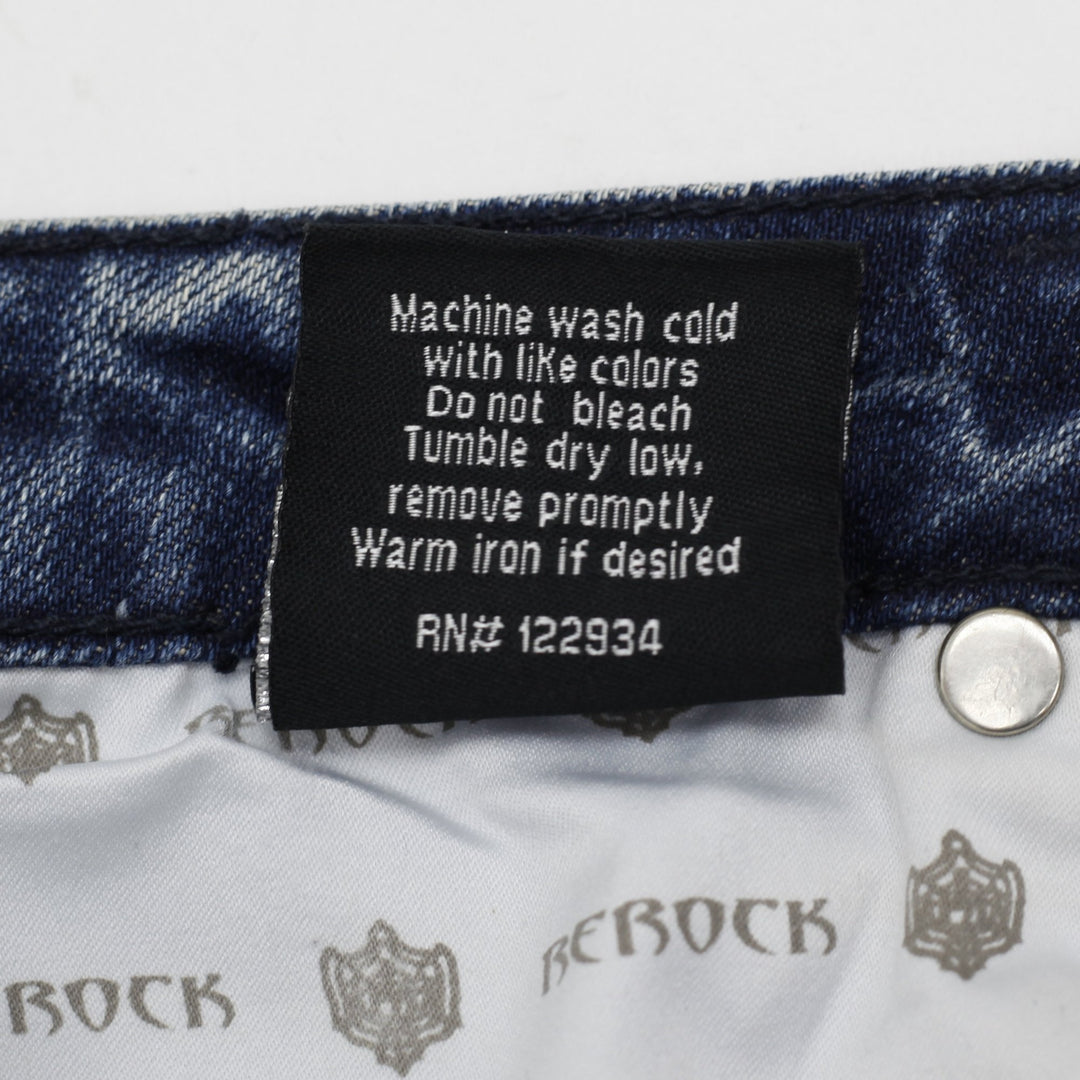 Y2K Ladies ReRock Distressed Low-Rise Denim Shorts Size 26